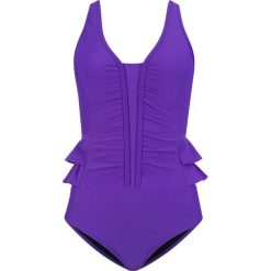 Kostium kąpielowy wyszczuplający bonprix lila. Fioletowe kostiumy jednoczęściowe damskie bonprix. Za 99.99 zł.