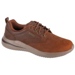 Buty sportowe Sneakersy męskie, Delson 3.0 - Glavine. Brązowe buty sportowe męskie Skechers, bez zapięcia, trekkingowe. Za 359.99 zł.