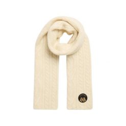 Damski szalik z dzianiny Superdry Cable Luxe. Białe szaliki i chusty damskie Superdry., na zimę, bez wzorów, z dzianiny, eleganckie. Za 234.25 zł.