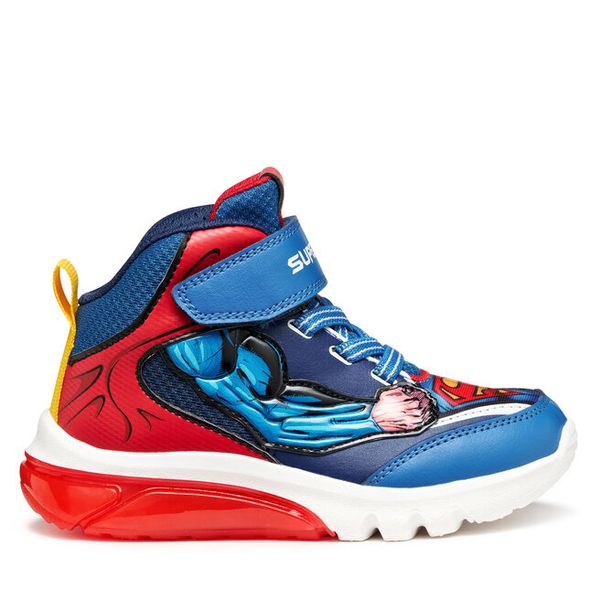 Sneakersy Geox. Niebieskie półbuty damskie Geox, bez wzorów, bez zapięcia. Za 209.99 zł.