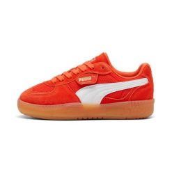 Sneakersy damskie Puma Palermo Moda Vintage. Czerwone obuwie sportowe damskie Puma, bez wzorów, trekkingowe. W wyprzedaży za 219.00 zł.