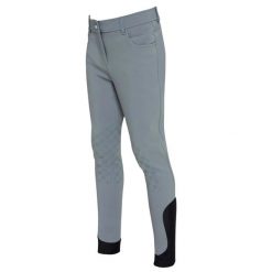 Dziecięce spodnie do jazdy konnej Premier Equine Derby. Szare spodnie materiałowe dla chłopców PREMIER EQUINE, bez wzorów, z dżerseju. Za 447.50 zł.