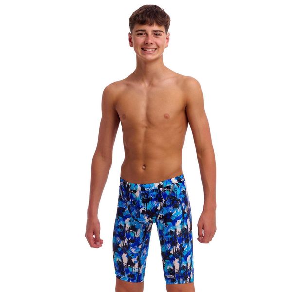 Spodenki FUNKY TRUNKS You Messer - jammery chłopięce. Czarne kąpielówki dla chłopców FUNKY TRUNKS, bez wzorów. Za 199.00 zł.