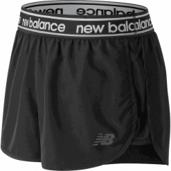 New Balance WS81134BK. Czarne szorty sportowe damskie New Balance, na jesień, l, bez wzorów, z materiału, sportowe, do biegania. W wyprzedaży za 99.99 zł.