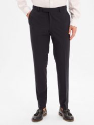 BOSS spodnie z wełny dziewiczej Baukasten - H-Gio-MM-C-NF Mężczyźni Slim Fit niebieski, 56. Niebieskie eleganckie spodnie męskie Boss, m, bez wzorów, z wełny. Za 599.95 zł.