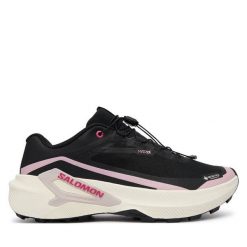 Buty do biegania Salomon. Czarne obuwie sportowe damskie Salomon, bez wzorów, do biegania. Za 729.99 zł.