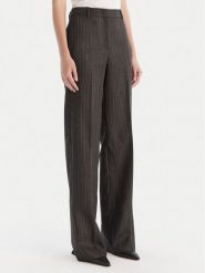 Marella Spodnie palazzo Renoir 2523136082 Brązowy Wide Leg. Brązowe spodnie materiałowe damskie Marella, bez wzorów, z materiału. Za 1,019.00 zł.