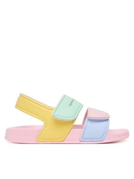 Tommy Hilfiger Sandały T1AF-34316-1172 S Kolorowy. Sandały dziewczęce Tommy Hilfiger, ze skóry, bez zapięcia. Za 179.99 zł.