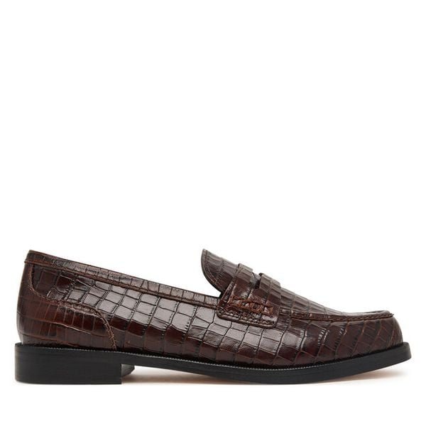 Półbuty Clarks. Brązowe półbuty damskie Clarks, bez wzorów, bez obcasa, na płaskiej podeszwie, bez zapięcia. Za 519.99 zł.