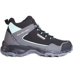Wysokie buty trekkingowe męskie DK z protektorem czarne. Czarne trekkingi męskie . Za 231.50 zł.