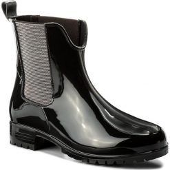 Kalosze TAMARIS - 1-25445-2 Black 001. Czarne kozaki damskie Tamaris, z materiału. W wyprzedaży za 149.00 zł.