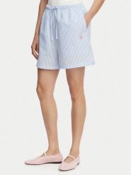 Tommy Hilfiger Szorty materiałowe Seersucker UW0UW06542 Niebieski jasny Regular Fit. Niebieskie szorty damskie Tommy Hilfiger, m, bez wzorów, z materiału. Za 249.99 zł.