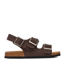 Sandały Go Soft. Brązowe sandały męskie GO SOFT, bez zapięcia. Za 299.99 zł.