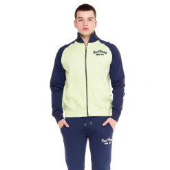 Bluza z bawełna z zamek błyskawiczny na siłownia. Czarne bluzy męskie LEONE 1947 APPAREL, bez wzorów, z bawełny, bez kaptura, na fitness i siłownię. W wyprzedaży za 212.61 zł.