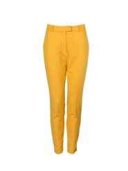Liu Jo Spodnie "Lungo" | JF1091 TR157 | Kobieta | Żółty. Żółte spodnie sportowe damskie Liu Jo, s, bez wzorów, z elastanu. W wyprzedaży za 349.00 zł.