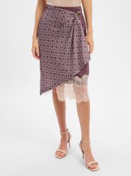 Liu Jo Collection Spódnica kopertowa dla kobiet Kobiety różowy|wielokolorowy, 38. Czerwone spódnice damskie Liu Jo Collection, bez wzorów, z koronki, asymetryczne. Za 729.95 zł.