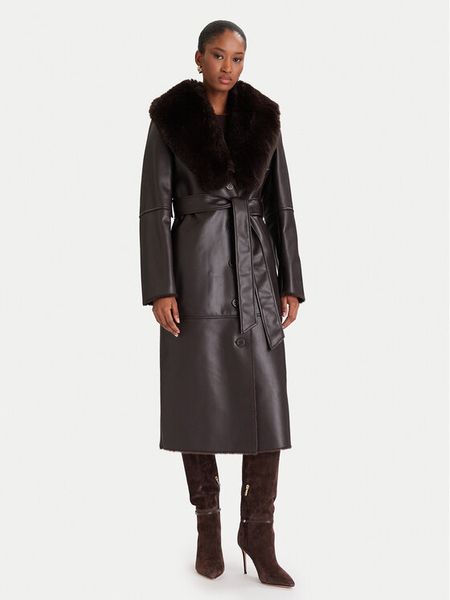 Marciano Guess Kożuch 5BGL42 7387A Brązowy Regular Fit. Brązowe płaszcze damskie Marciano Guess, z aplikacjami, z syntetyku, bez kaptura. Za 1,989.00 zł.