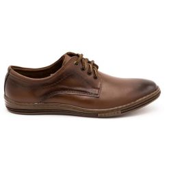 Olivier Skórzane buty męskie 295LU brązowe. Brązowe półbuty na co dzień męskie na jesień, z jeansu, biznesowe, bez zapięcia. Za 367.89 zł.