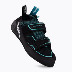 Buty wspinaczkowe damskie SCARPA Reflex V. Czarne obuwie sportowe damskie Scarpa, bez wzorów, wspinaczkowe. Za 502.80 zł.