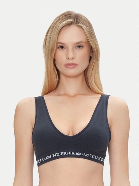 Tommy Hilfiger Biustonosz top UW0UW05726 Granatowy. Niebieskie biustonosze Tommy Hilfiger, bez wzorów, z bawełny. Za 109.99 zł.