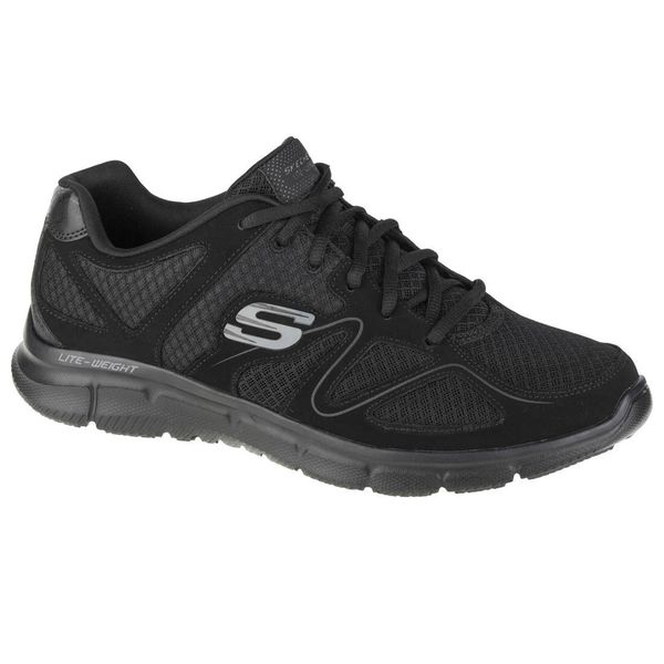 Męskie VERSE FLASH POINT Sneakersy Czarny. Czarne buty sportowe męskie Skechers, z materiału, bez zapięcia. Za 169.00 zł.