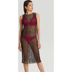 Sukienka z przezroczystej siateczki - Czarny. Sukienki damskie Cropp. W wyprzedaży za 29.99 zł.