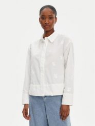 Munthe Koszula Kaseia 252103225229 Écru Regular Fit. Bluzki damskie Munthe, bez wzorów, z bawełny, bez kołnierzyka, bez ramiączek. Za 759.99 zł.