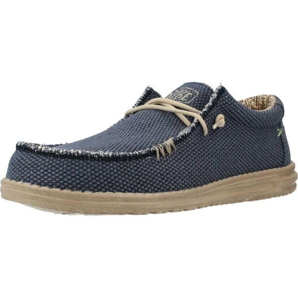 Buty HEY DUDE WALLY BRAIDED Niebieski. Niebieskie trekkingi męskie PRO BRANDS, trekkingowe. Za 278.99 zł.