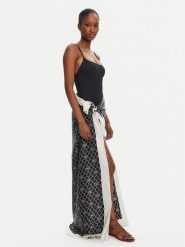 Max Mara Beachwear Chusta Ottico 2516541019 Czarny. Czarne czapki i kapelusze damskie Max Mara Beachwear, bez wzorów, z jedwabiu. Za 809.99 zł.