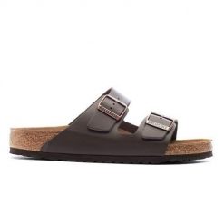 Klapki unisex Birkenstock Arizona. Czarne klapki damskie Birkenstock, bez wzorów, z materiału, bez obcasa. Za 669.99 zł.