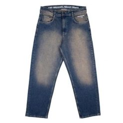 Spodnie Homeboy Monster Blk Label Dirty Blue. Niebieskie spodnie sportowe męskie HOMEBOY, bez wzorów. Za 465.26 zł.