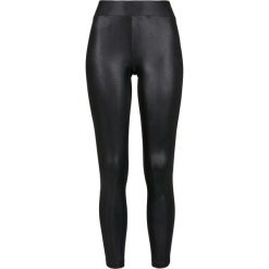 Legginsy damskie Urban Classics imitation leather. Czarne legginsy damskie Urban Classics, bez wzorów, ze skóry. Za 85.60 zł.