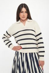 Sweter damski w paski Panfilo WEEKEND MAX MARA. Swetry damskie Weekend Max Mara, xs, bez wzorów, bez kołnierzyka, bez ramiączek, bez kaptura. Za 1,259.00 zł.