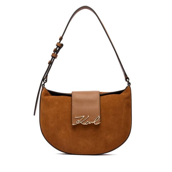 Torebka KARL LAGERFELD. Brązowe torebki do ręki damskie KARL LAGERFELD, bez wzorów, klasyczne, bez dodatków. Za 1,199.00 zł.