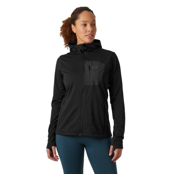 Bluza damska z kapturem Helly Hansen Versalite. Czarne bluzy damskie Helly Hansen, l, bez wzorów, z elastanu, z kapturem. Za 475.00 zł.
