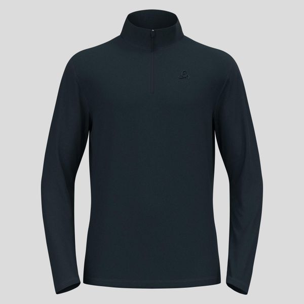 Bluza tech. męska Odlo Mid layer 1/2 zip BERRA. Niebieskie bluzki z długim rękawem męskie Odlo, na zimę, l, bez wzorów, z materiału, bez kaptura. Za 297.70 zł.