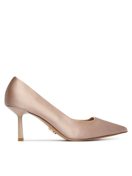 Steve Madden Szpilki Vivion 11003291 Écru. Białe szpilki damskie Steve Madden, bez wzorów, z materiału, bez obcasa, bez zapięcia. Za 466.99 zł.