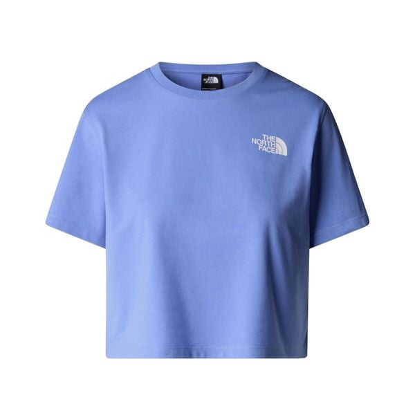 The North Face Koszulka Simple Dome Cropped Slim Nf0A87U40Yi. Niebieskie koszulki sportowe damskie The North Face, xl, bez wzorów, bez kołnierzyka, bez ramiączek. Za 100.99 zł.