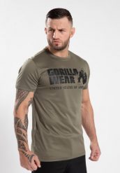 Classic Training Koszulka - zielony. Zielone koszulki sportowe męskie GORILLA WEAR, xl, bez wzorów, bez kołnierzyka, bez ramiączek, na fitness i siłownię. Za 178.00 zł.