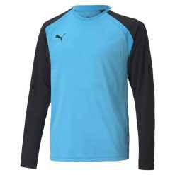 Koszulka bramkarska męska Puma teamPACER GK LS. Czarne koszulki sportowe męskie Puma, m, bez wzorów, bez kołnierzyka, bez ramiączek, do piłki nożnej. Za 165.85 zł.