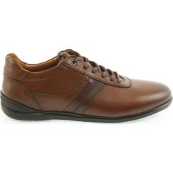 Półbuty sportowe Badura 3707 brązowe. Brązowe półbuty na co dzień męskie Badura, ze skóry, casualowe, bez zapięcia. W wyprzedaży za 289.00 zł.