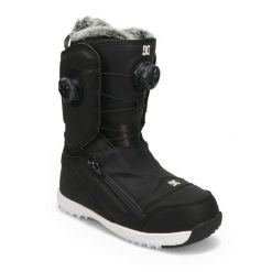 Buty snowboardowe damskie DC Mora. Czarne obuwie sportowe damskie DC Shoes, bez wzorów, snowboardowy. Za 1,199.00 zł.