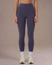 Legginsy Motion - Szaroniebieski. Niebieskie legginsy damskie JOY STUDIO, s, bez wzorów, z materiału, z podwyższonym stanem, długie, do biegania. Za 243.00 zł.
