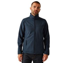 Męska Kurtka Soft Shell Uproar. Niebieskie kurtki sportowe męskie Regatta, m, bez wzorów, trekkingowe. Za 194.99 zł.