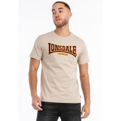 Koszulka Lonsdale Classic. Brązowe koszulki sportowe męskie Lonsdale, bez wzorów, bez kołnierzyka, bez ramiączek. Za 195.50 zł.