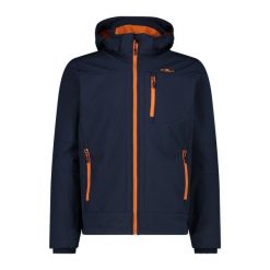 Kurtka męska turystyczna CMP 3A01787N. Niebieskie kurtki sportowe męskie CMP, l, bez wzorów, z softshellu, trekkingowe. Za 339.00 zł.