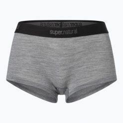 Bokserki termoaktywne damskie super.natural Tundra 175 Boyfriend Hipster. Szare bokserki damskie super.natural, l, bez wzorów, z materiału. Za 169.99 zł.