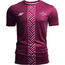 Koszulka funkcyjna męska Łotwa Pyeongchang 2018 TSMF800 - bordowy. Czerwone t-shirty męskie 4f, na zimę, m, bez wzorów, z dzianiny, bez kołnierzyka. W wyprzedaży za 103.99 zł.
