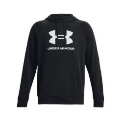 Bluza z kapturem Under Armour Rival Fleece Logo. Białe bluzy męskie Under Armour, l, bez wzorów, z kapturem. Za 292.00 zł.