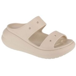 Klapki Crocs Crush Sandal 207670-2Y2 beżowy. Brązowe klapki damskie bez wzorów, casualowe, bez obcasa. Za 311.70 zł.